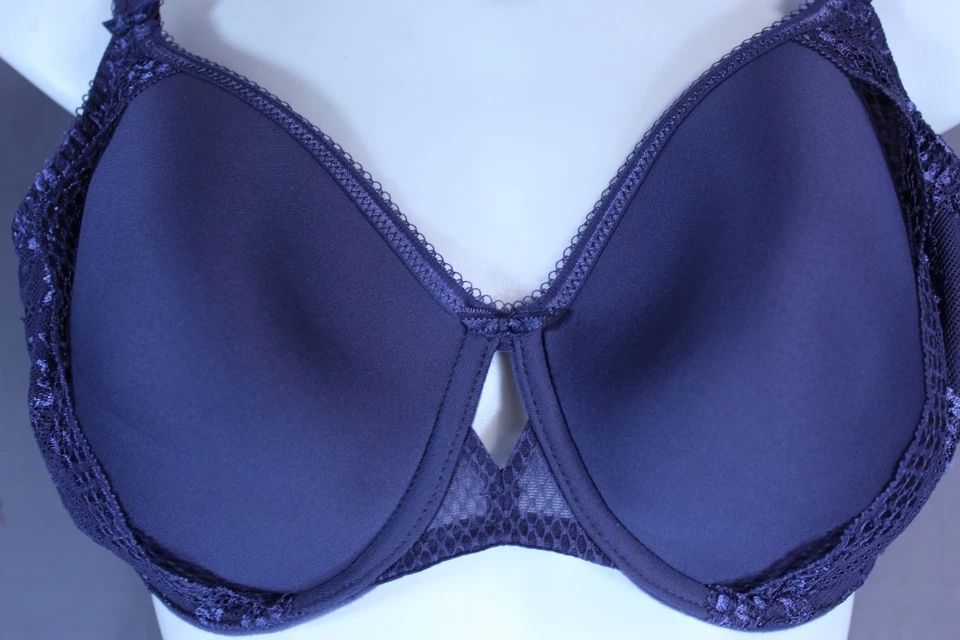 Sujetador Camiseta Espaciador Forrado con Aros Elomi Charley EL4383 Talla EE. UU. 44DD Gris Foto 2 de 4