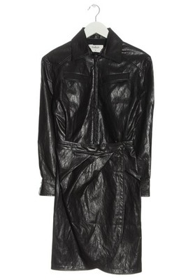 BA&SH Kunstlederkleid Damen Kleid Gr. DE 34 bronzefarben Casual-Look