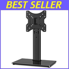 Center Pedestal TV Stand for 19"-43" TVs, Swivel Functiont 