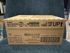 Nestle Isosource 1.5 Cal Unflavored Fiber Formula 24x250mL Cartons x 08/2026 NEW
