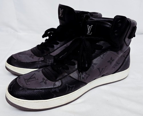 Louis Vuitton Reverse Monogram Eclipse Rivoli Sneakers High Top Herren Größe 10 - Bild 3 von 12
