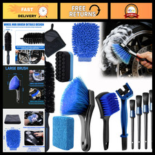 13PCS Motorcycle Cleaning Detailing Kit - Brushes, Rims, Chain, Tire Tools Set