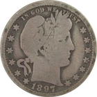 1897 O Barber Quarter G Good Details Silver 25c Coin SKU:I21795