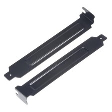 10pcs PCI Slot Covers with Screws for PC Case Dustproof Black