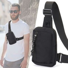 Lightweight Mini Chest Sling Bag Men Adjustable Crossbody Phone Waist Fanny Pack