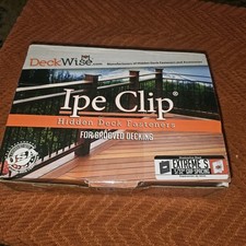 Ipe Clip Extreme S Hidden Deck Fasteners, 5/32" Gap Shadowline Black 100 Sq Ft