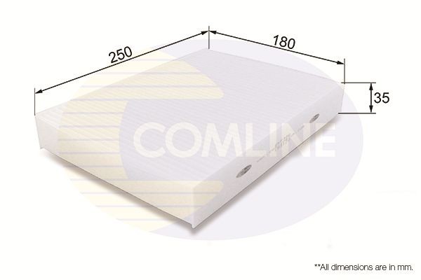 Cabin Air Filter Fits Mercedes-Benz T-Class Nissan Renault Espace COMLINE EKF386