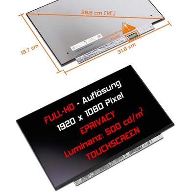 14'' Full HD LED Ersatz Display Lenovo ThinkPad T14s Gen 1 20UH 20UJ Touchscreen