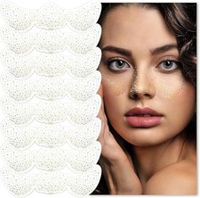 8 PCS Glitter Freckles Face Tattoo Gold Sparkle Faux Freckle Tattoo B0DKT4C38F