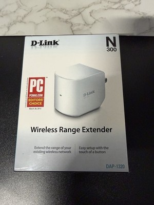 D-Link DAP-1320 N300 Wireless Wi-Fi Range Extender   Wall Plug