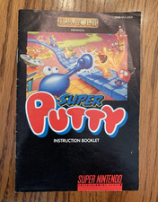 U.S. Gold Super Putty Original Manual Instruction Booklet SNES English