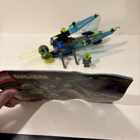 LEGO 6907 Space Insectoids Sonic Stinger 1998 w/ Minifigure, Manual Lights Works