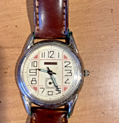 Fossil LE9403 Men's  watch leather band needs battery