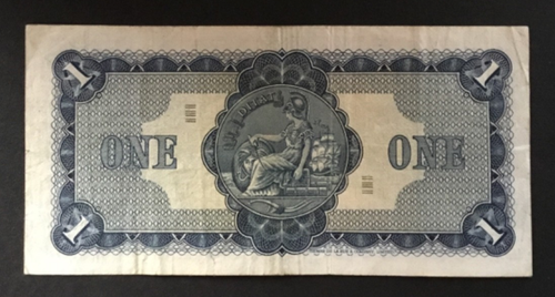 Banconota della Scozia One Pound British Linen Bank. Datato 1968. Circolato Cond. - Foto 2 di 2
