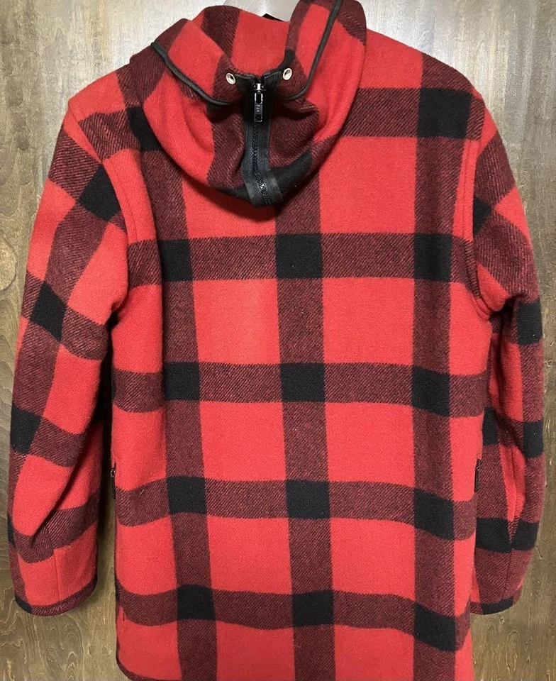 Chaqueta Johnson Woolen Mills EE. UU. Talla M Cálida Con Capucha Foto 3 de 4