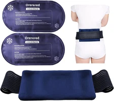 Ice Packs for Injuries, 3-Piece Set Reusable Gel Ice Wrap for Injury Recovery...