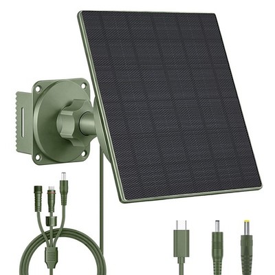 5W IP66 Nenn Solarpanel mit 5200mAh für akku Einstellbar 6V 12V Ausgang DC USB