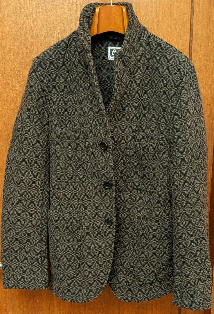 Engineered Garments All-Over Pattern Wool Jacket … - image 1