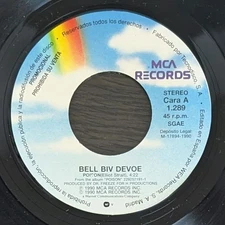 Bell Biv Devoe Poison with jacket 7 inchrecord