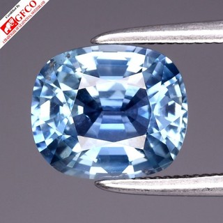 💎 GFCO CERTIFIED 2.30ct VS Cushion Natural Blue Sapphire Unheated Burma Gem
