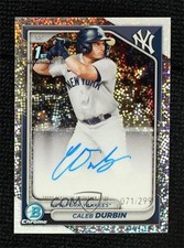 2024 Bowman Chrome Prospect Speckle Refractor 71/299 Caleb Durbin Auto 1d2e
