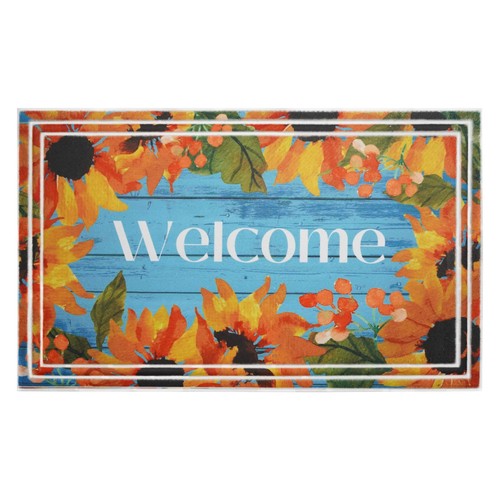 113001830 Sunflower Welcome Doormat 18 ''x 30''