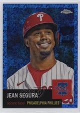 2022 Chrome Platinum Anniversary Blue Mini-Diamond Refractor Jean Segura 0xq4