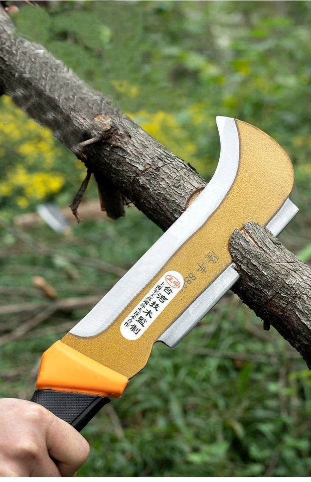 Серп мачете Billhook для очистки и сбора урожая инструмент для двора с двойным лезвием - Изображение 2 из 4