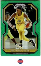 2021 Panini Prizm WNBA #68 Brittney Sykes Prizms Green