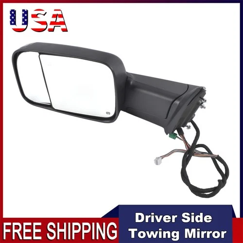 CH1320506 Left Towing Mirror w/ Signal Light For 19-21 Ram 2500 3500 68381775AA