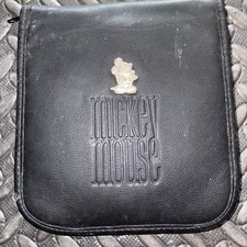 Disney Disneyland Mickey Mouse CD Case Zippered 6 Sleeves Holds Min 12 CDs