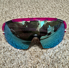 Tifosi Sledge Lite Cycling Shield Sunglasses Lightweight Blue Mirrored Pink