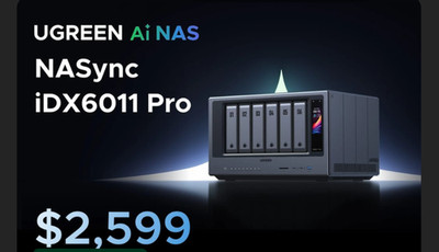 Preorder UGreen NASync iDX6011 Pro (64GB) Intel  Core  Ultra 7 & EGPU