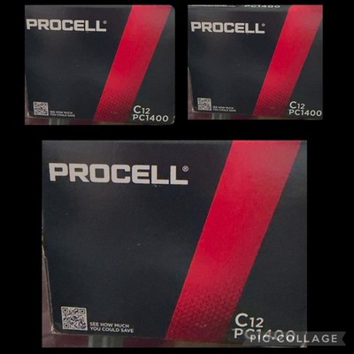 36 Duracell Procell Constant Alkaline C12 Batteries PC1400~3 Cartons/12 (2036+)