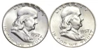 Choice Unc 1957 P D Franklin Half Dollar Gem BU Collection Lot Set