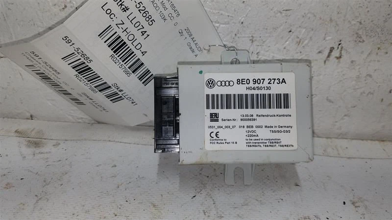 Chasis ECM Suspensión TPMS Convertible Se Adapta 03-09 AUDI A4 2157995 Foto 2 de 4