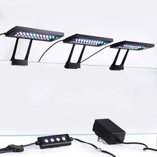 Clip on Aquarium LED Light with Multi-Channel Controller, Fish Tank Light 24/7 L