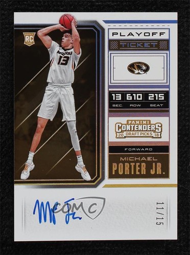 Michael Porter Jr. [Autograph Playoff Ticket] #55 2018 Panini Contenders Draft Picks card