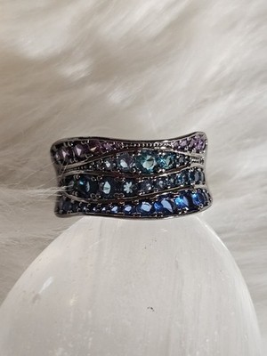 Bomb Party Sirens Phantom Currants Ring Size 11 Multicolored Hematite Plating
