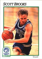 1991-92 Hoops Scott Brooks #395 Minnesota Timberwolves