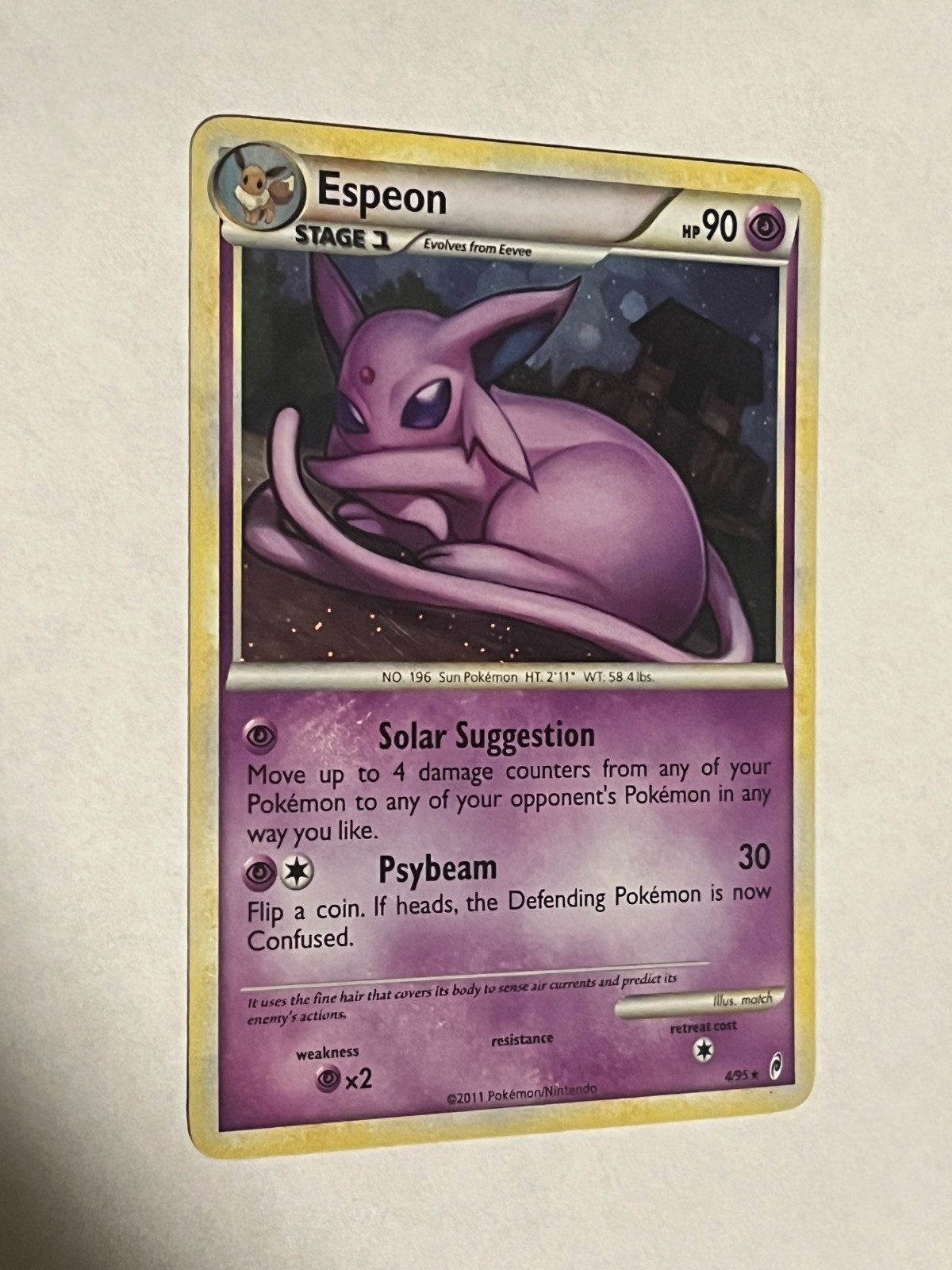 Espeon 4/95 Call of Legends Holo Pokemon Card LP