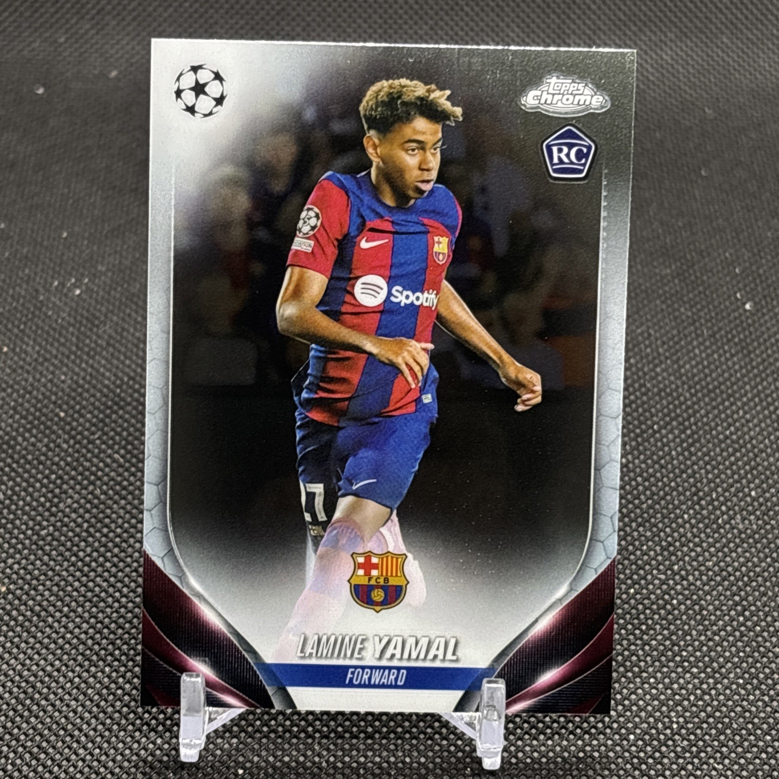 2023-2024 Topps Chrome UEFA Club RC Lamine Yamal Rookie Barcelona #64