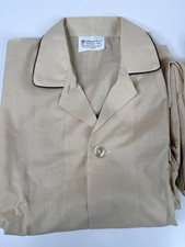 Vtg New McKenzie Imperial Pajamas Mens Large tan 50s NOS