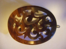 Vintage Barrette Stunning Tortoise Style Openwork Hair Decoration