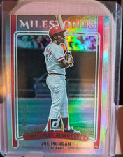 2025 Donruss Milestones Insert Joe Morgan #1 Holo 035/199 Cincinnati Reds