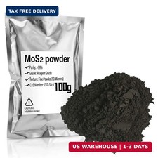 MoS2 Powder, 99 Pure Molybdenum Disulfide Powder, Dry Lubricant 100g 3.5oz 1.
