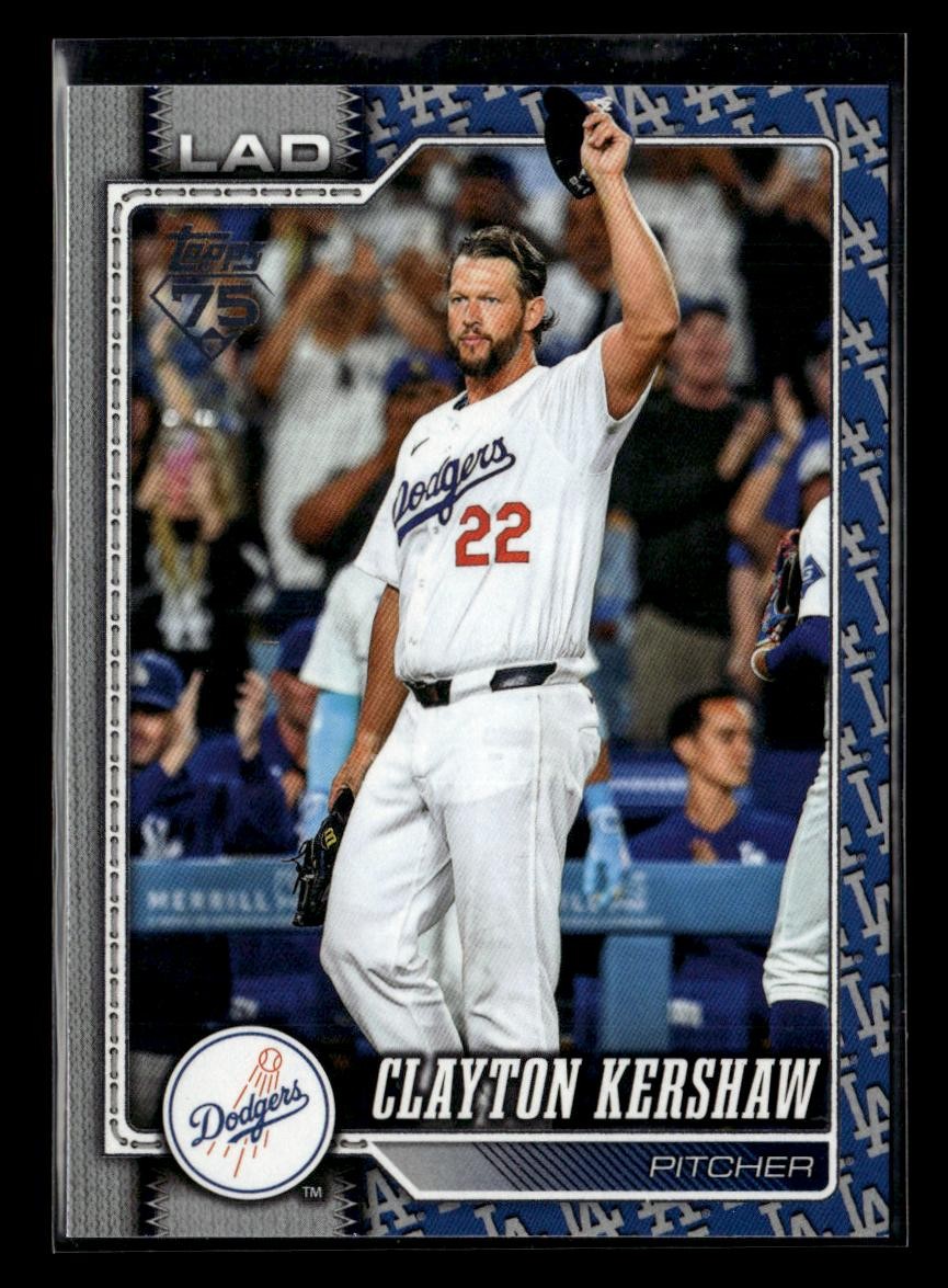 2026 Topps #22 Clayton Kershaw Team Color Border