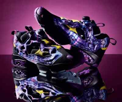 Reebok Jojo'S Bizarre Adventure INSTAPUMP FURY 94 Black/Purple New