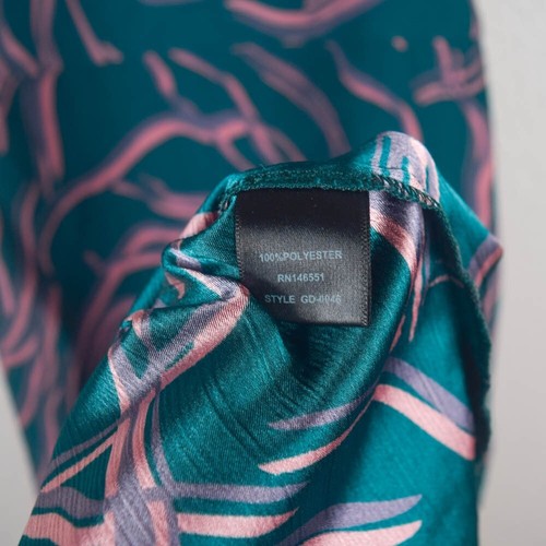 August 1 Eight Womens S/M Green Pink Purple Square Drape Neck Strappy Slip Dress - Picture 7 of 7