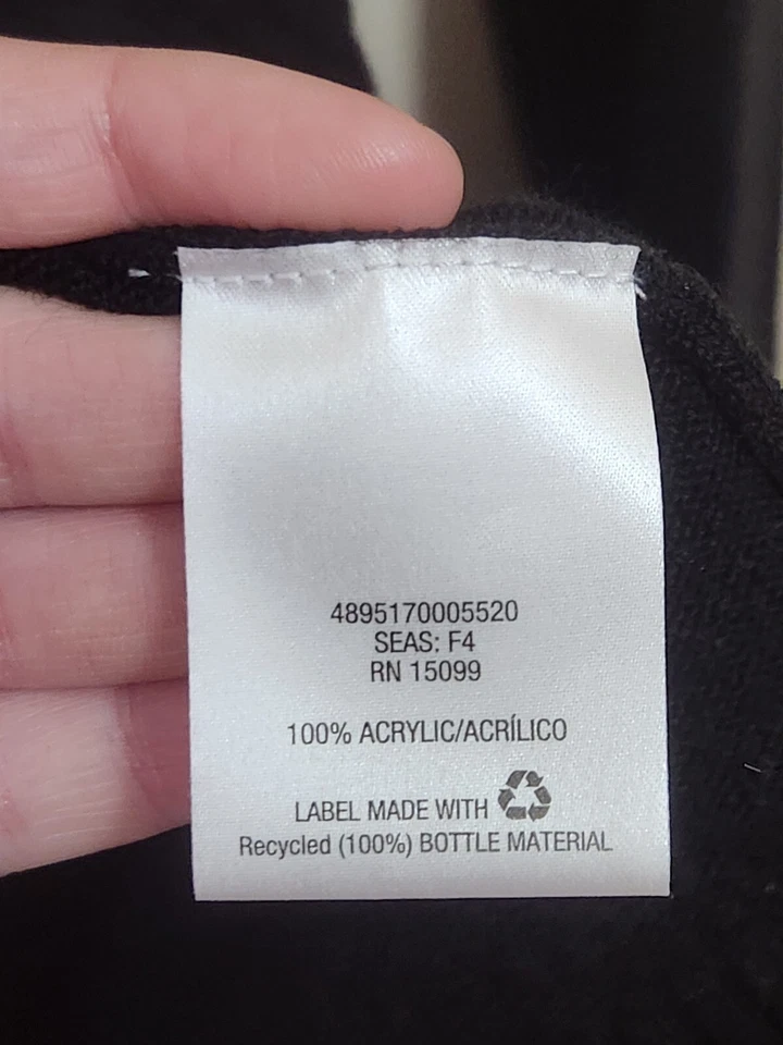 Cárdigan Covington Frente Abierto Negro Manga Larga Mujer Talla Grande Foto 3 de 4